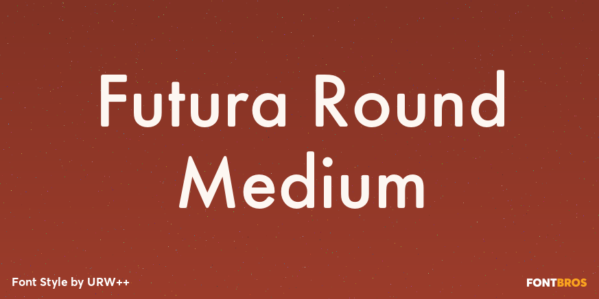 Futura Round Medium Poster