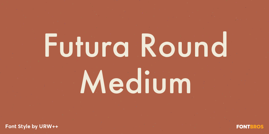 Futura Round Medium Poster