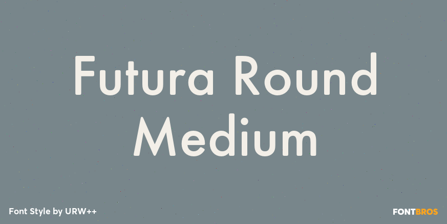 Futura Round Medium Poster