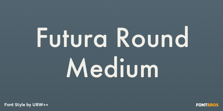 Futura Round Medium Poster