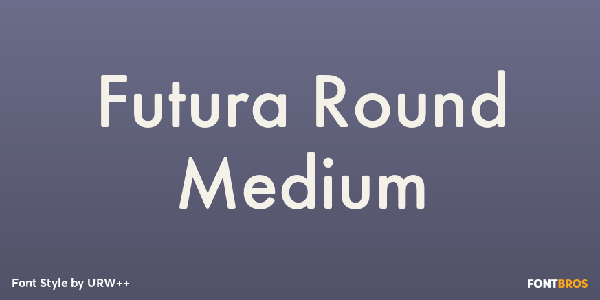 Futura Round Medium Poster