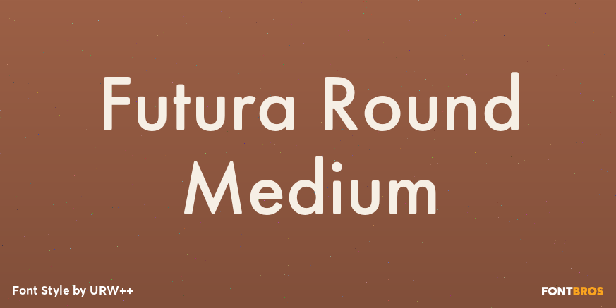 Futura Round Medium Poster
