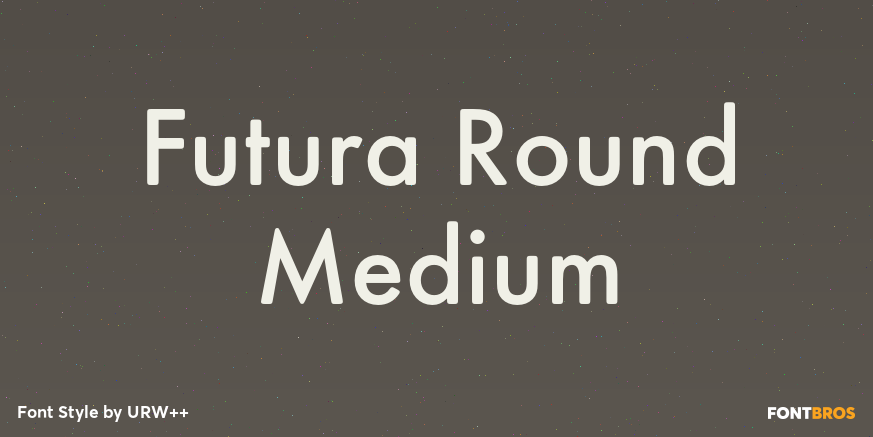 Futura Round Medium Poster