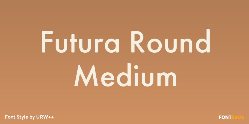 Futura Round Medium Poster
