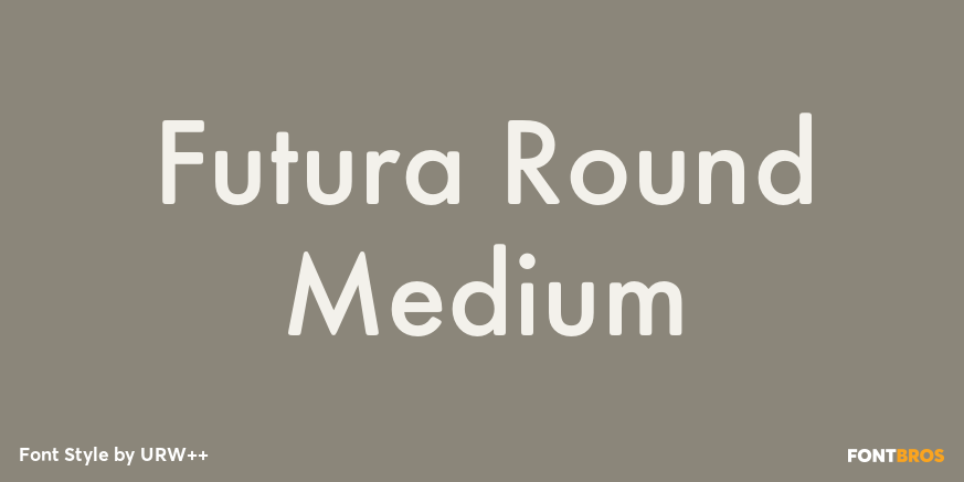 Futura Round Medium Poster