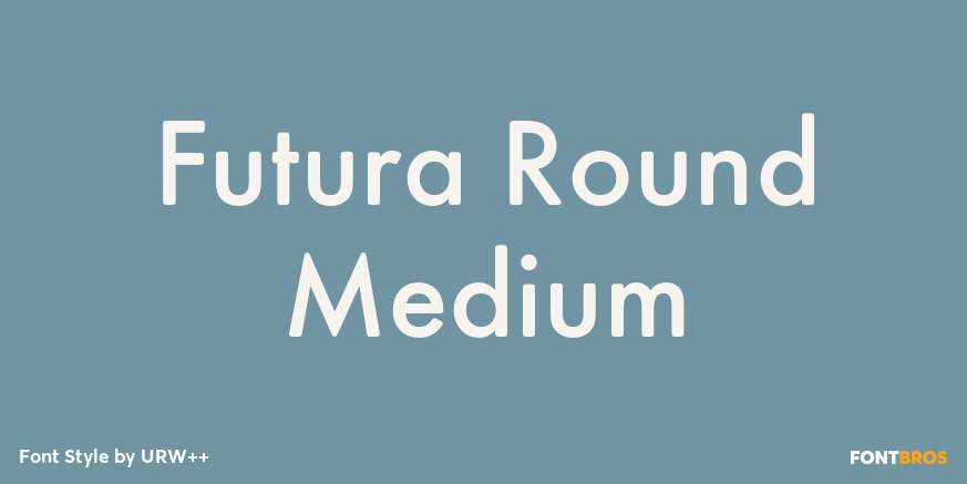Futura Round Medium Poster