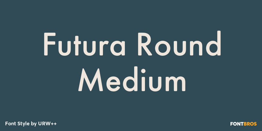 Futura Round Medium Poster
