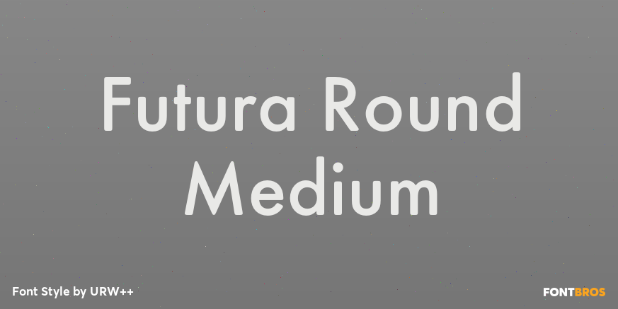 Futura Round Medium Poster