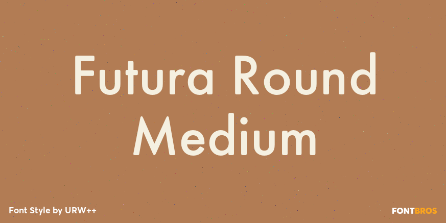 Futura Round Medium Poster
