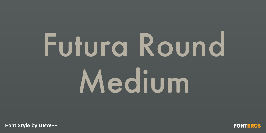 Futura Round Medium Poster