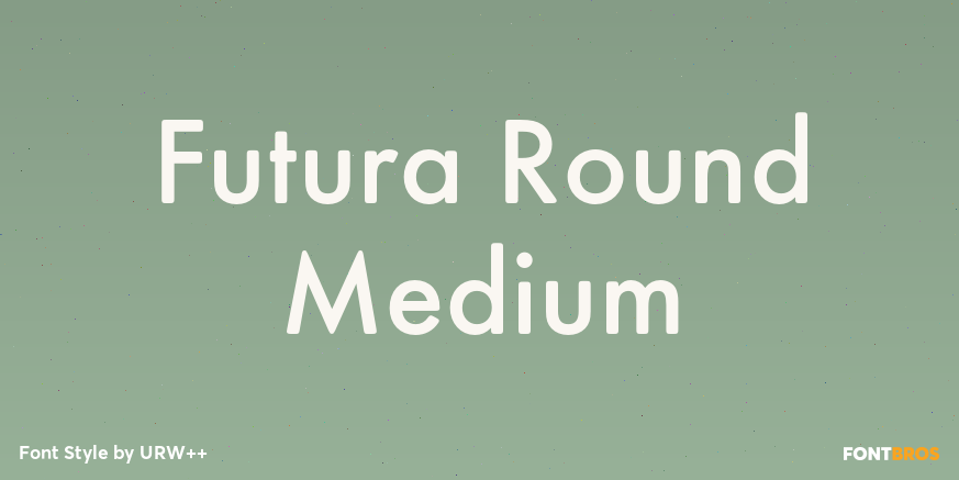 Futura Round Medium Poster
