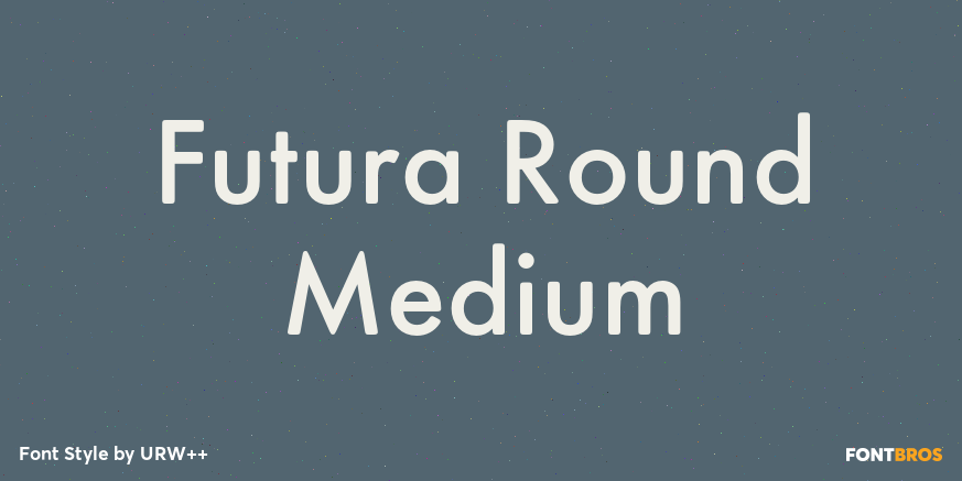 Futura Round Medium Poster