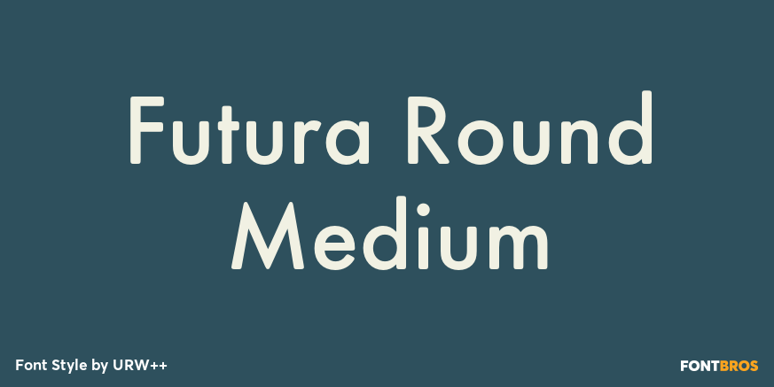 Futura Round Medium Poster
