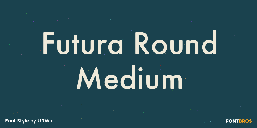 Futura Round Medium Poster