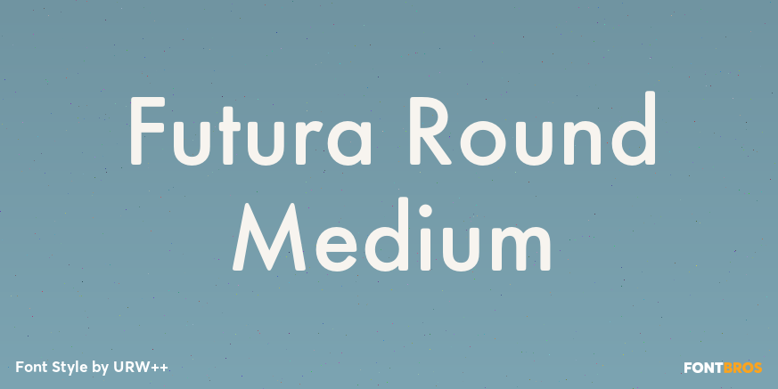 Futura Round Medium Poster