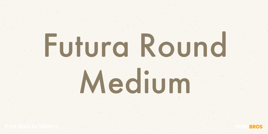 Futura Round Medium Poster