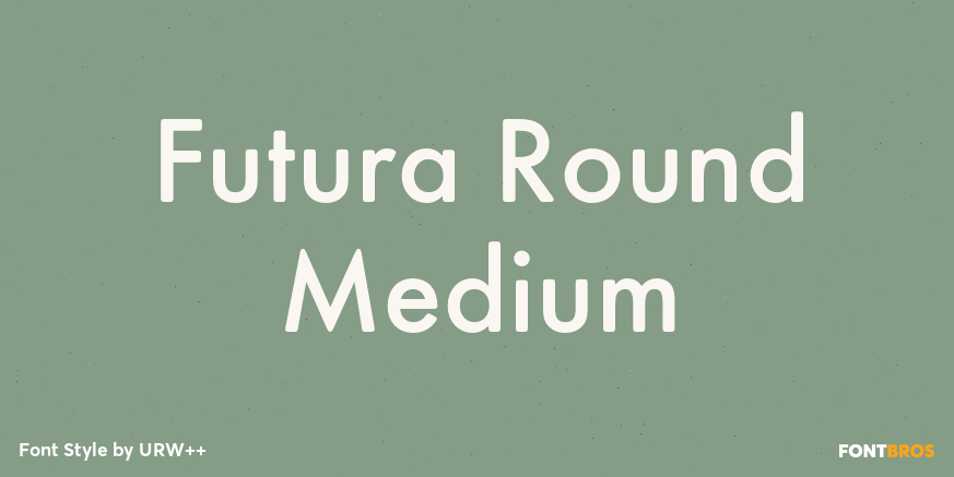 Futura Round Medium Poster