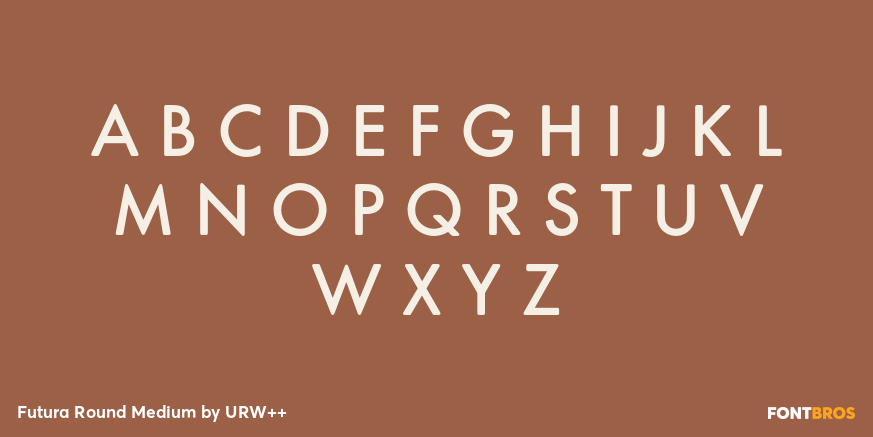 Futura Round Medium Font Poster #2