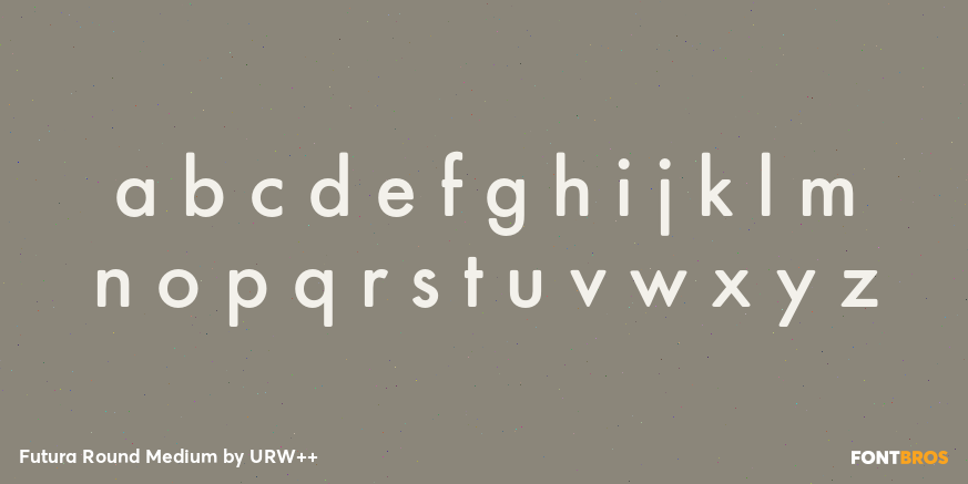 Futura Round Medium Font Poster #3