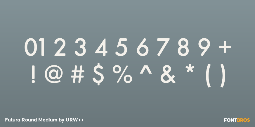 Futura Round Medium Font Poster #4