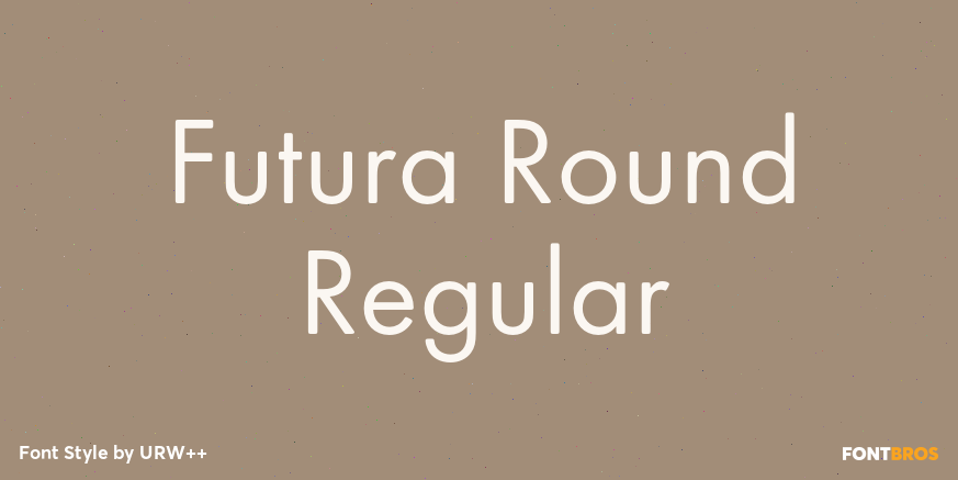 Futura Round Regular Poster