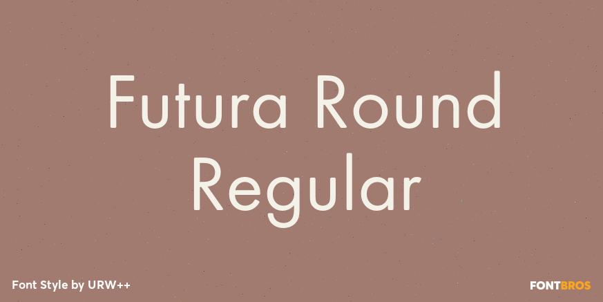 Futura Round Regular Poster