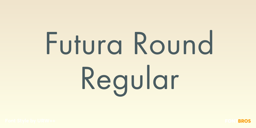 Futura Round Regular Poster