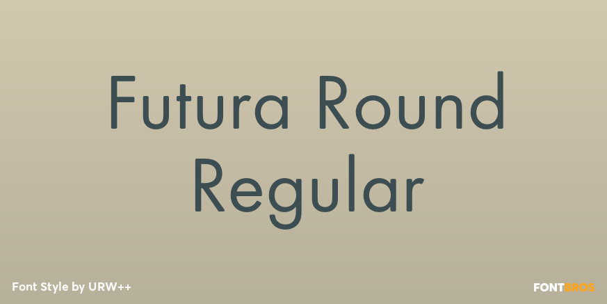Futura Round Regular Poster