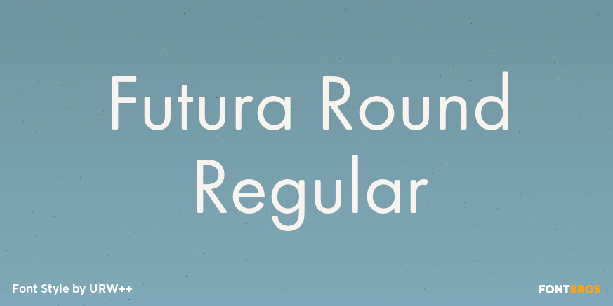 Futura Round Regular Poster