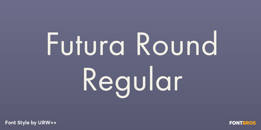 Futura Round Regular Poster