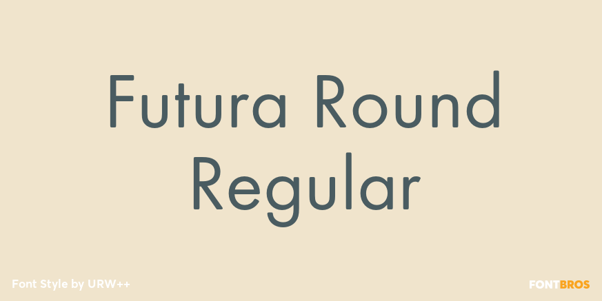 Futura Round Regular Poster