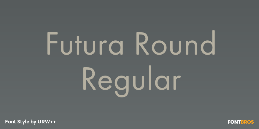 Futura Round Regular Poster