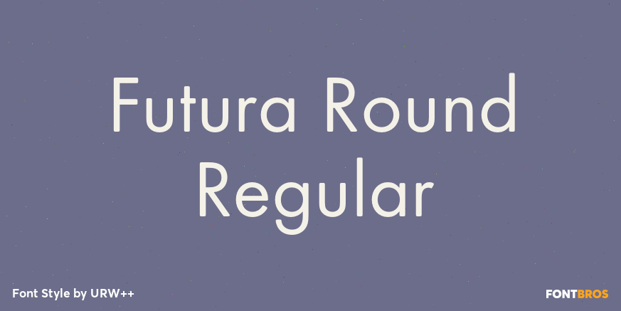 Futura Round Regular Poster
