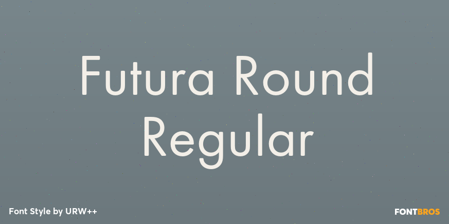 Futura Round Regular Poster