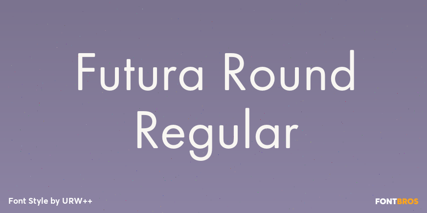 Futura Round Regular Poster