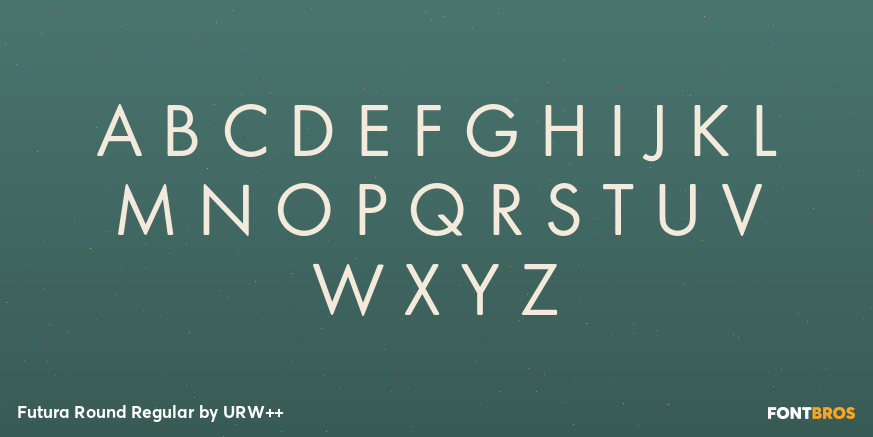 Futura Round Regular Font Poster #2
