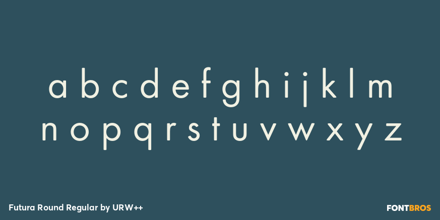 Futura Round Regular Font Poster #3