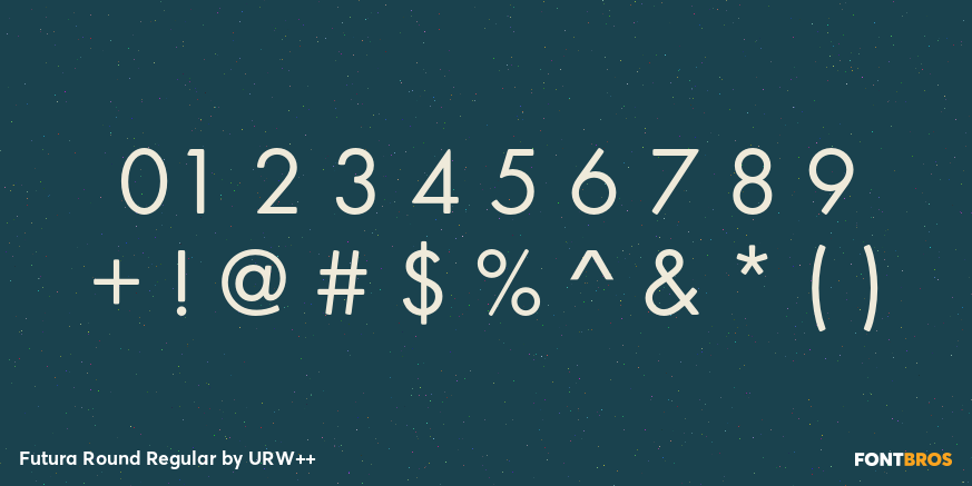 Futura Round Regular Font Poster #4