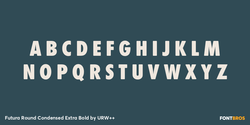 Futura Round Condensed Extra Bold Font Poster #2