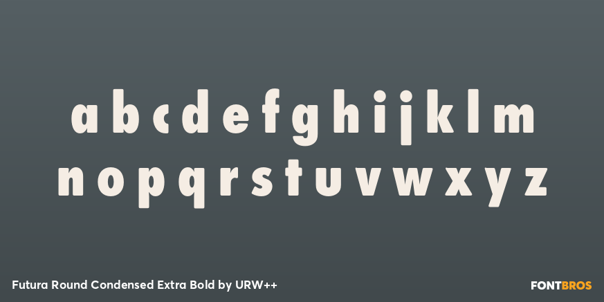 Futura Round Condensed Extra Bold Font Poster #3