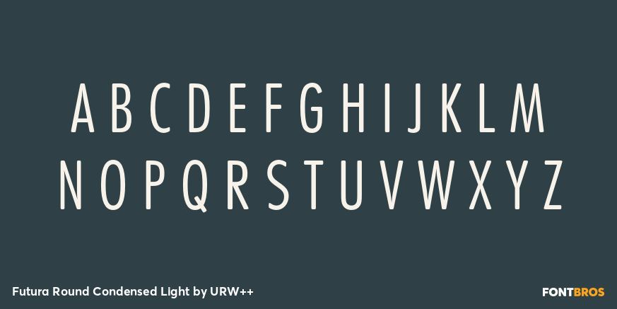 Futura Round Condensed Light Font Poster #2