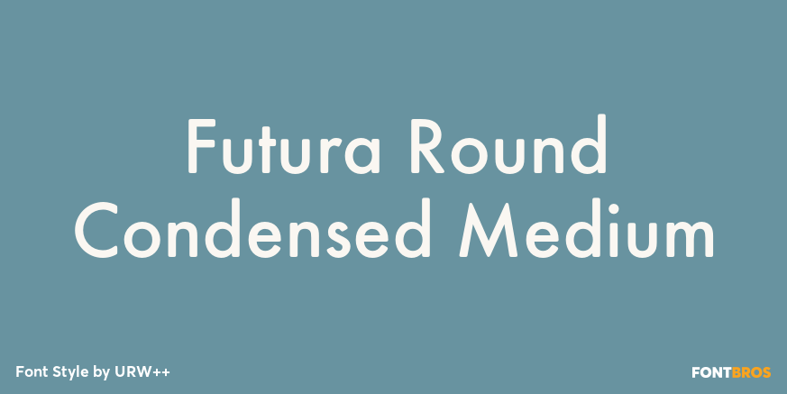 Futura Round Condensed Medium Font Poster #1