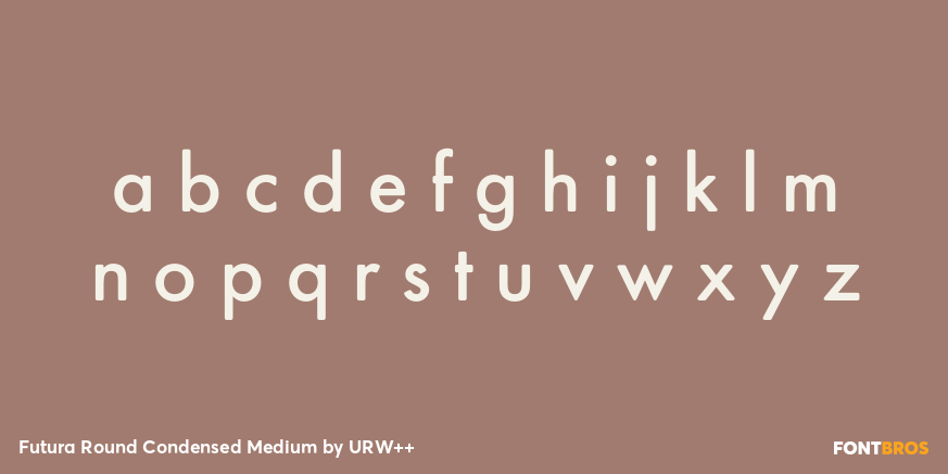 Futura Round Condensed Medium Font Poster #3