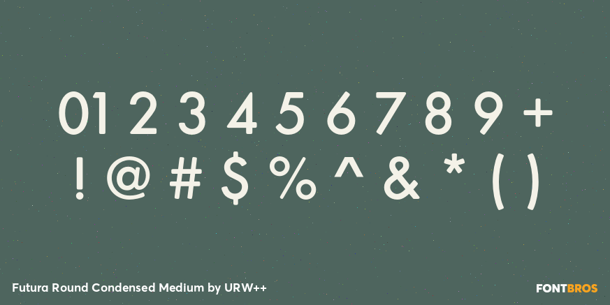 Futura Round Condensed Medium Font Poster #4