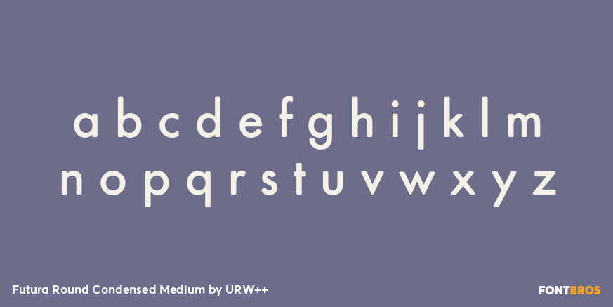 Futura Round Condensed Medium Font Poster #1