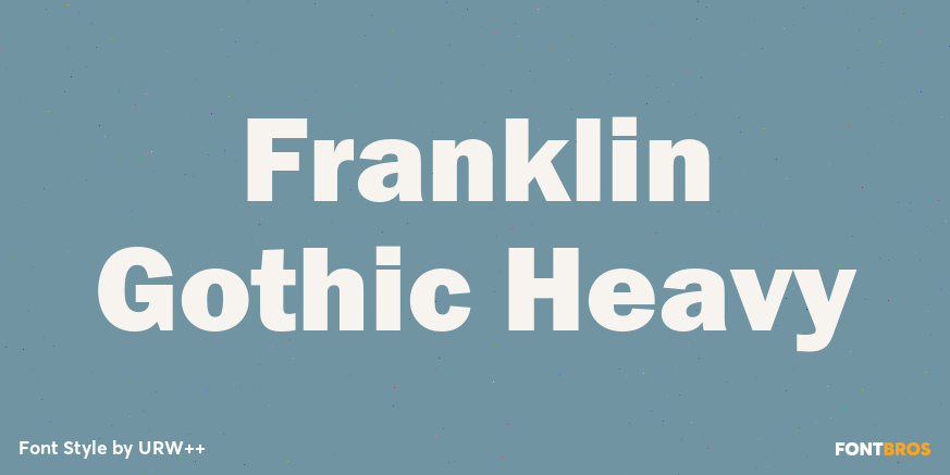 Franklin Gothic Heavy Poster