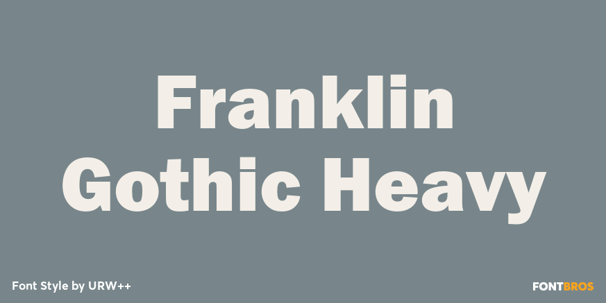 Franklin Gothic Heavy Poster