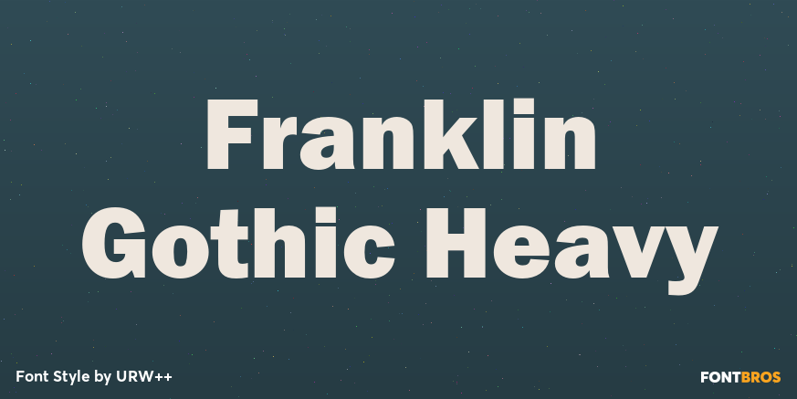 Franklin Gothic Heavy Poster