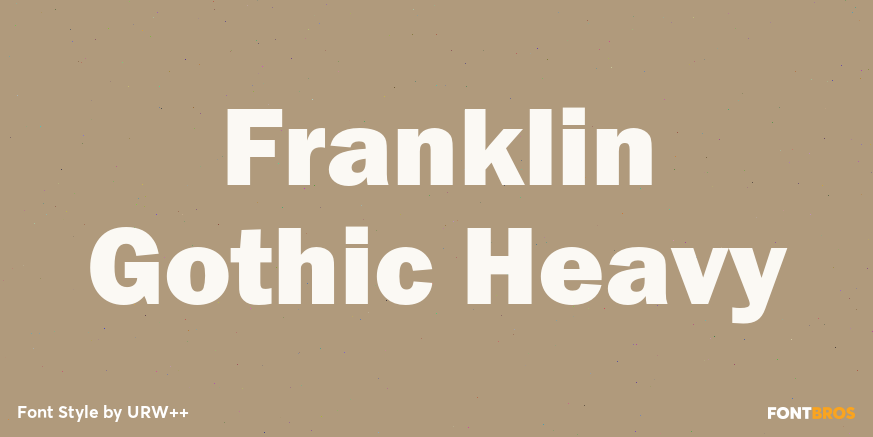 Franklin Gothic Heavy Poster