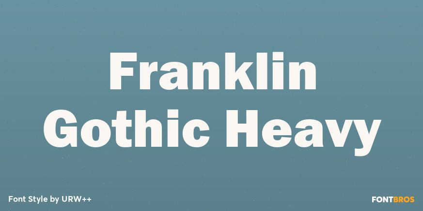Franklin Gothic Heavy Poster